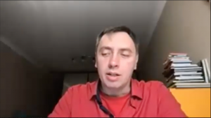 Алексей Мась во время Zoom-интервью