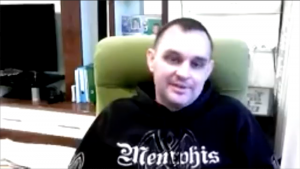 Александр Васильковский во время Zoom-интервью