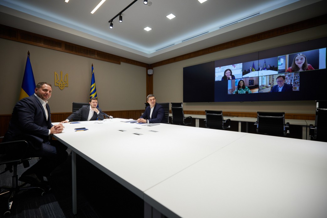 Видеоконференция президента Владимира Зеленского с представителями Facebook