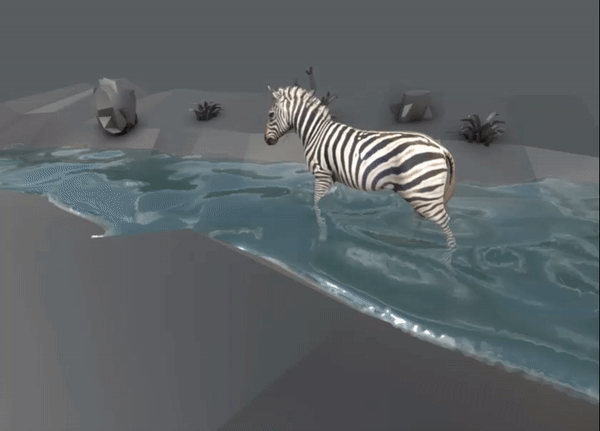 Zibra Liquids можно использовать для моделирования жидкости в реальном времени