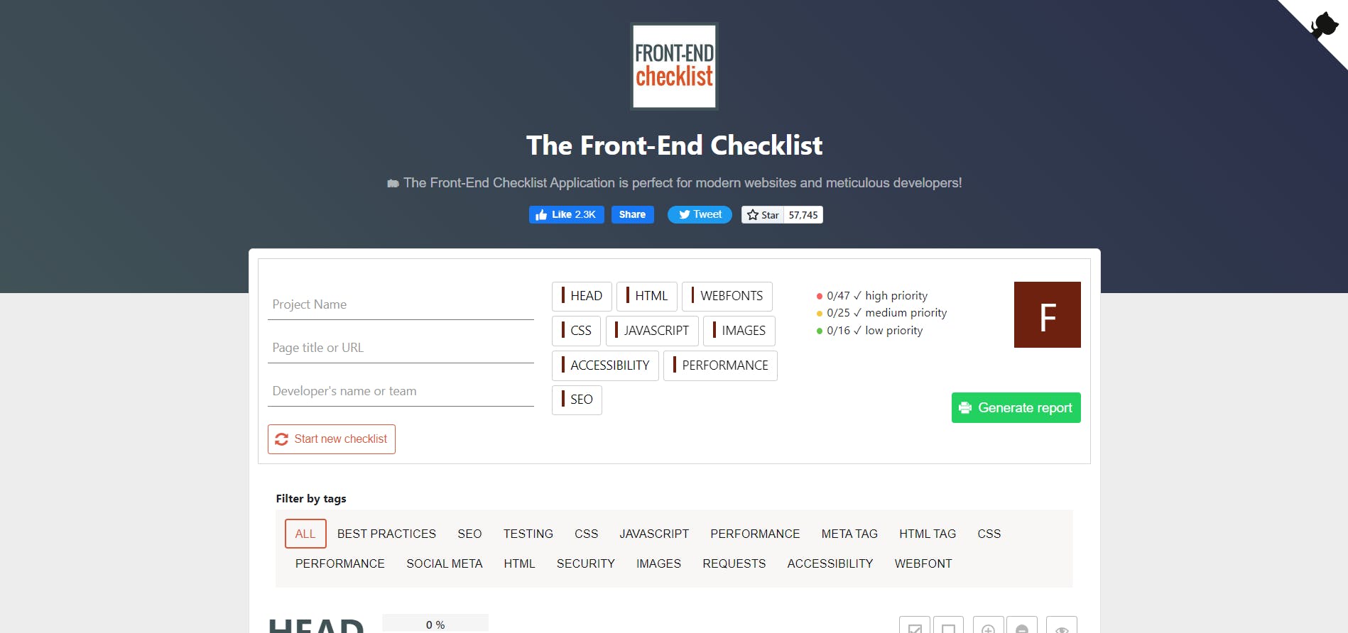 FrontEnd Checklist