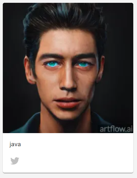 Портрет Java, нейросеть