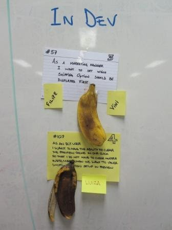 Наглядный пример на банановых шурках, что задача может слишком долго находиться в работе 