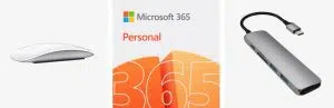 Magic Mouse, пакет Microsoft Office 365, мультиперехідник Satechi