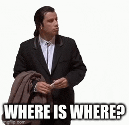 Travolta wondering where is WHERE