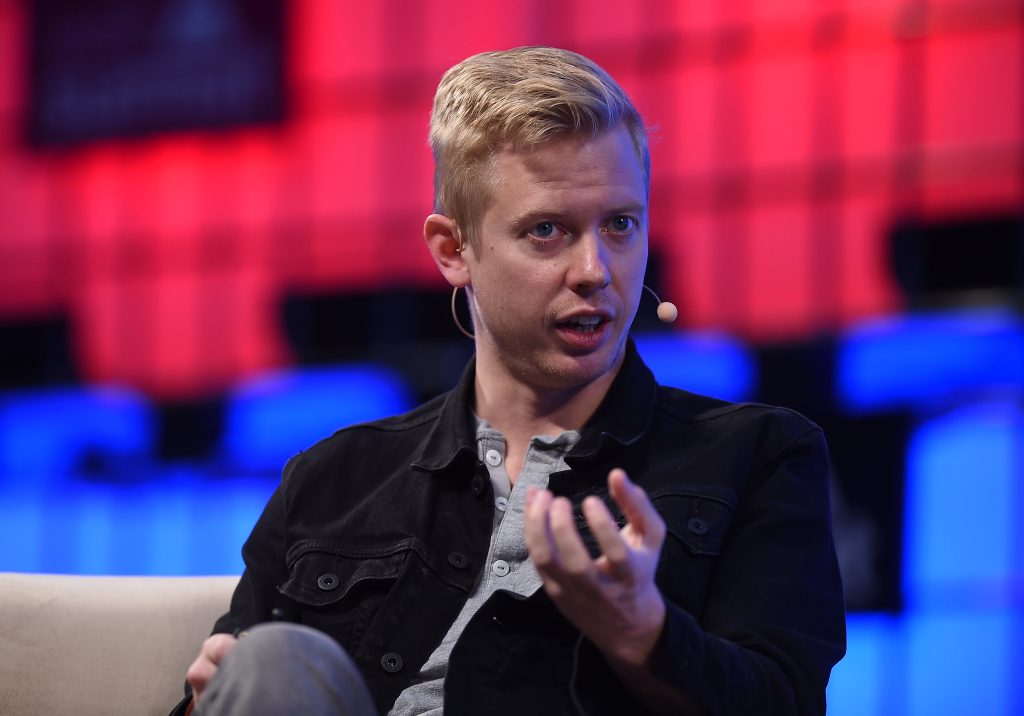 Steve Huffman, CEO, Reddit, on Centre Stage during day two of Web Summit 2017 at Altice Arena in Lisbon. Photo by Cody Glenn/Web Summit via Sportsfile
